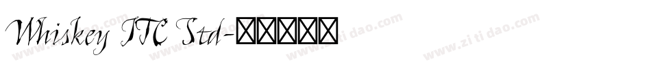 Whiskey ITC Std字体转换